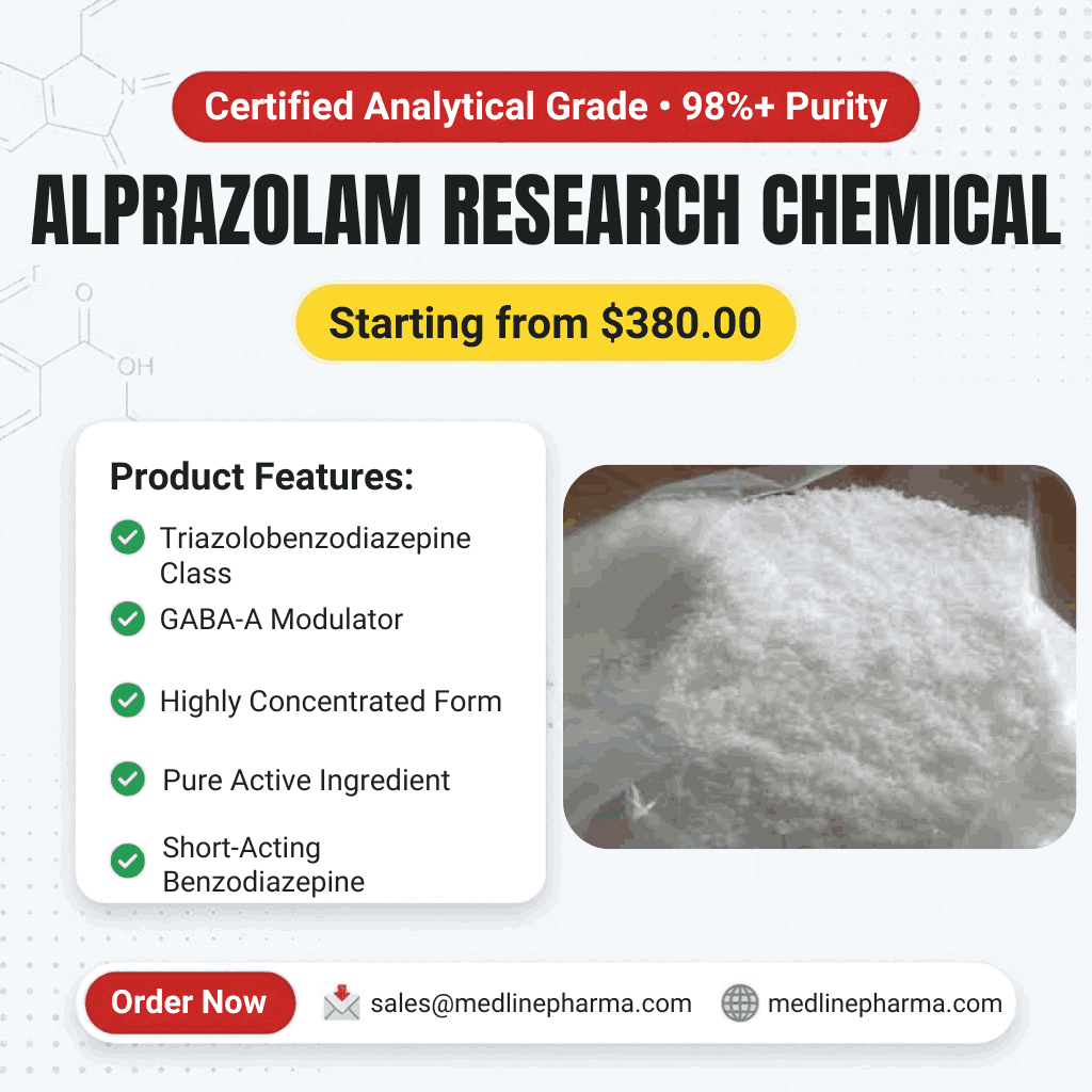 Alprazolam Powder – A Potent Benzodiazepine in Pure Form