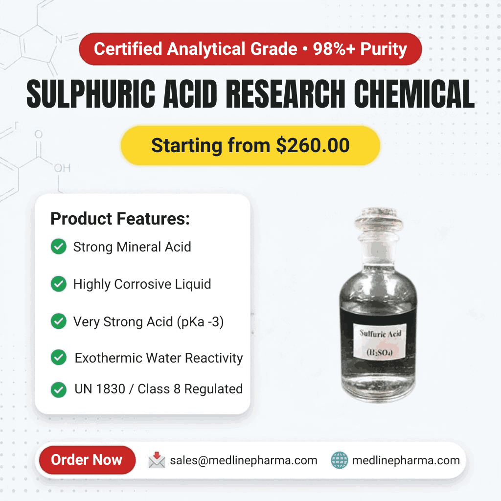 Sulphuric acid (H₂SO₄