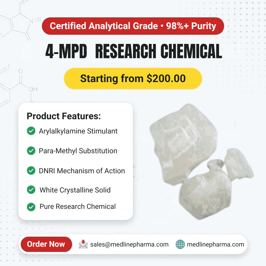 Arylalkylamine Stimulant Analogue 4-MPD Crystal