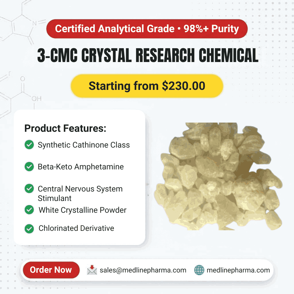 3-CMC Crystal – A Synthetic Cathinone with Emerging Risks